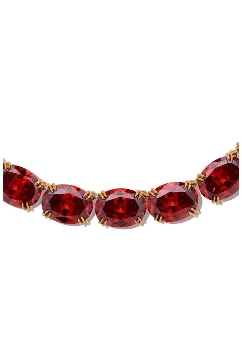 Cherry Glow Necklace, Alternate, color, Red & Gold
