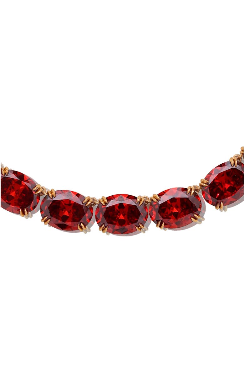 RC RETRO CHIC Cherry Glow Necklace, Alternate, color, Red & Gold
