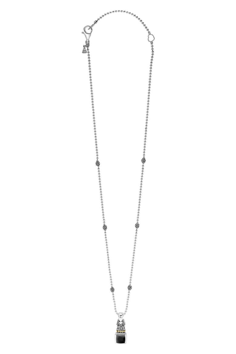 Rittenhouse Pendant Necklace, Main, color, BLACK ONYX