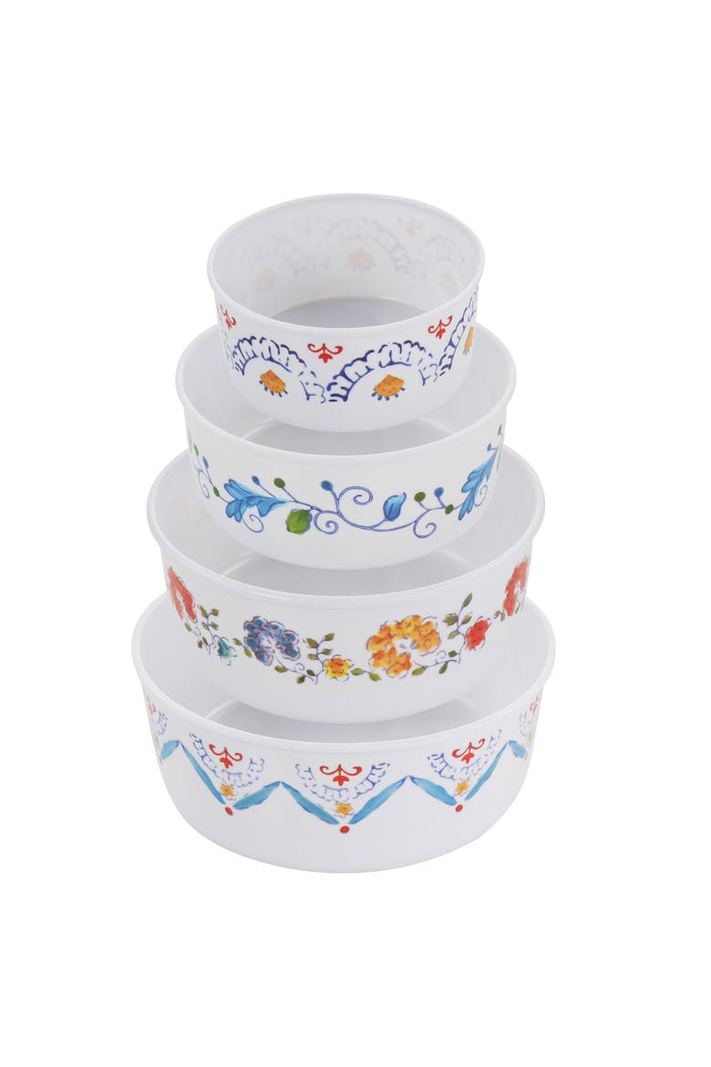 8 Piece Anaya Round Nesting Food Storage Set, Alternate, color, Multi