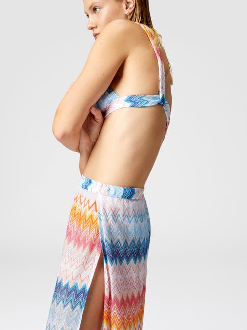 Missoni Herringbone Pattern Skirt In Multicoloured