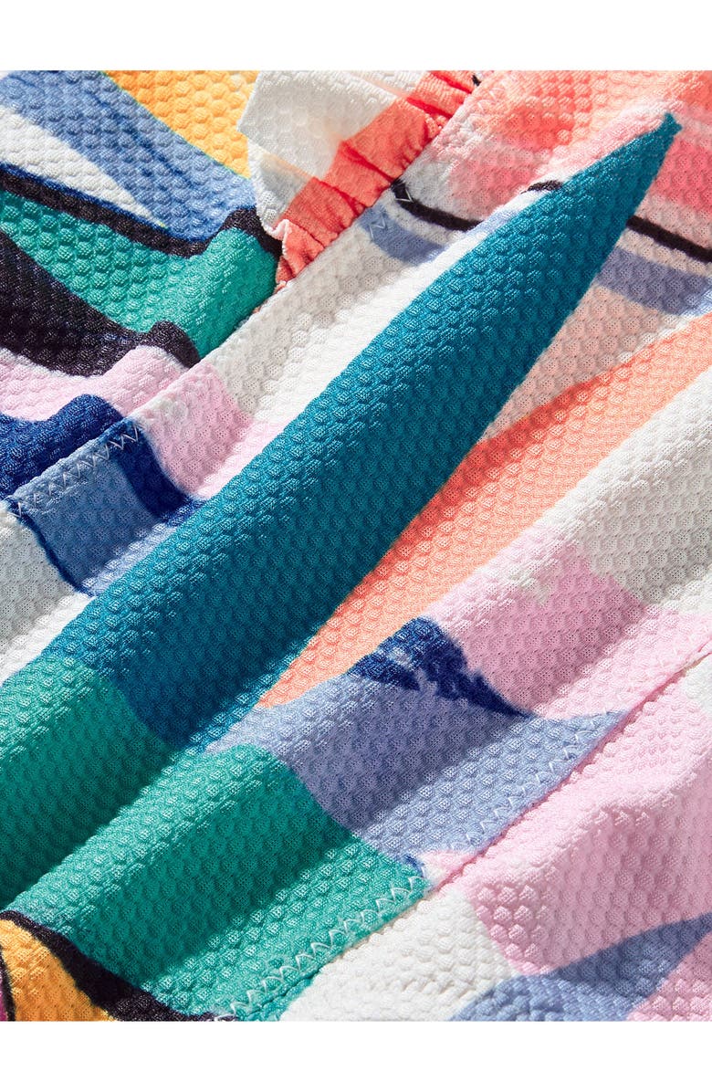 Tea Collection Ruffle One-Piece Swimsuit, Alternate, color, Bird Of Paradise Stripe