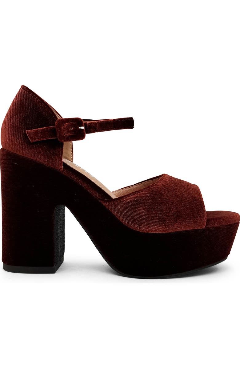 CHELSEA CREW Quill Sandal, Alternate, color, Rust Velvet