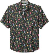 Tommy Bahama Coastal Ease Midnight Mojito Cocktail Print IslandZone® Short Sleeve Button-Up Shirt