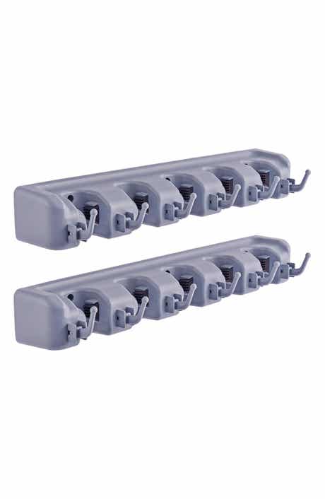 Set of 2 Wall Mounted Mop & Broom Holders