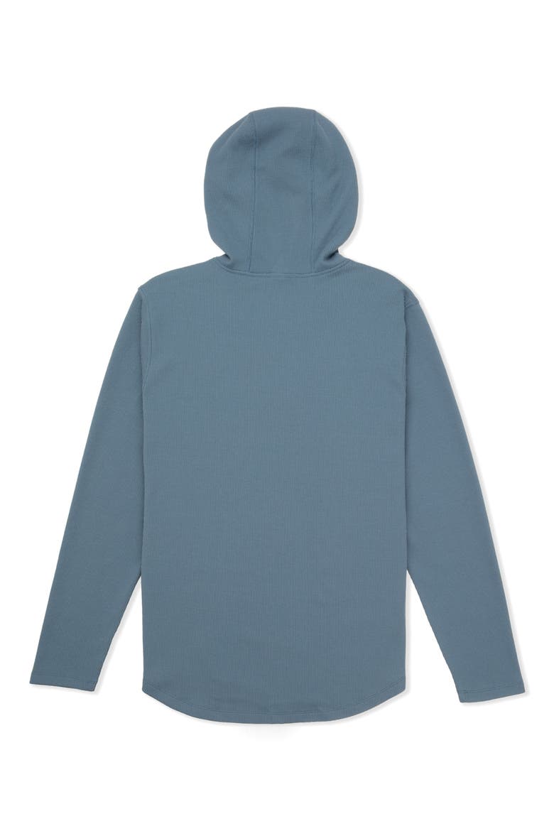 Fairfax Thermal Hoodie, Alternate, color, GREY TEAL