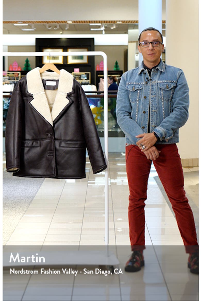 Faux Leather & Faux Shearling Car Coat video