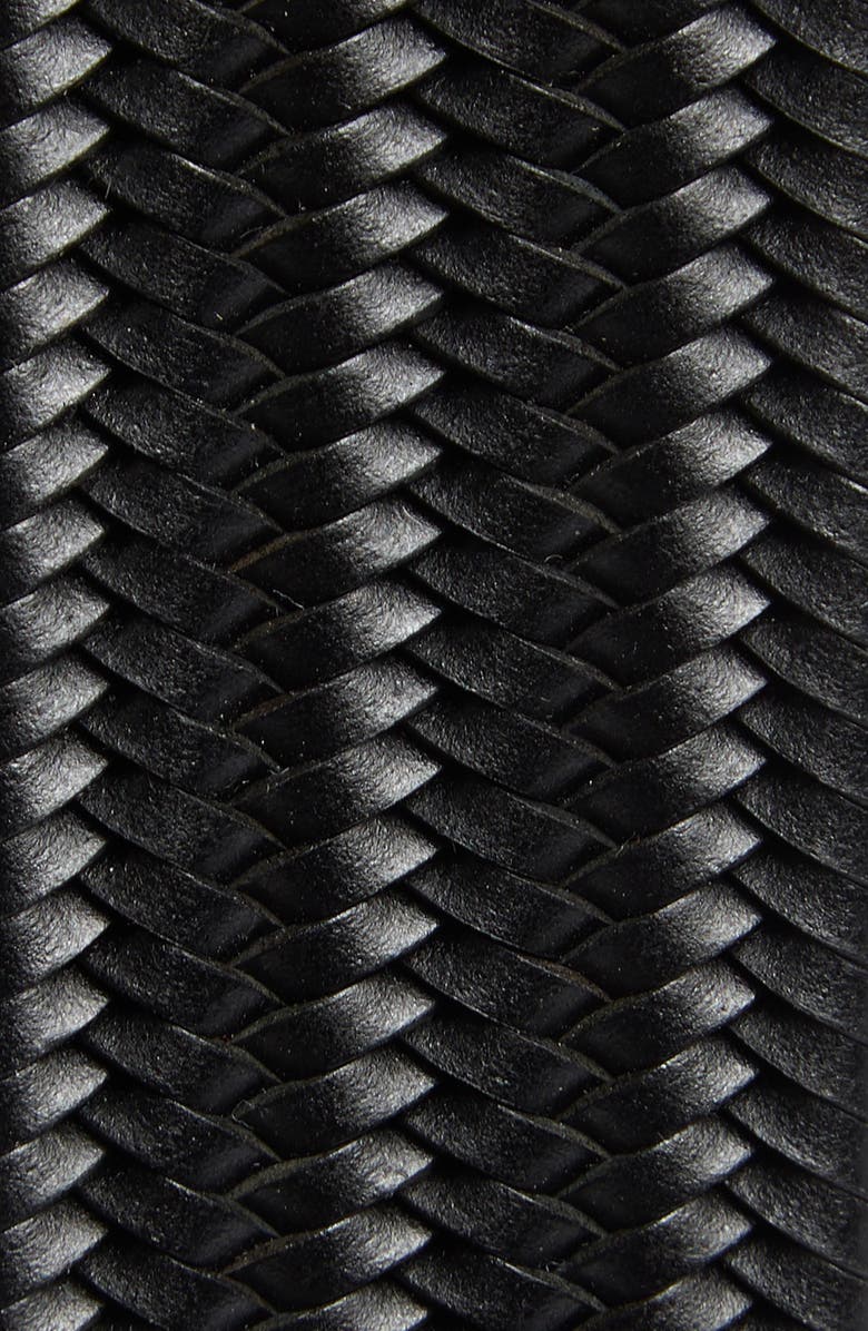 Original Penguin Braided Stretch Leather Belt, Alternate, color, 