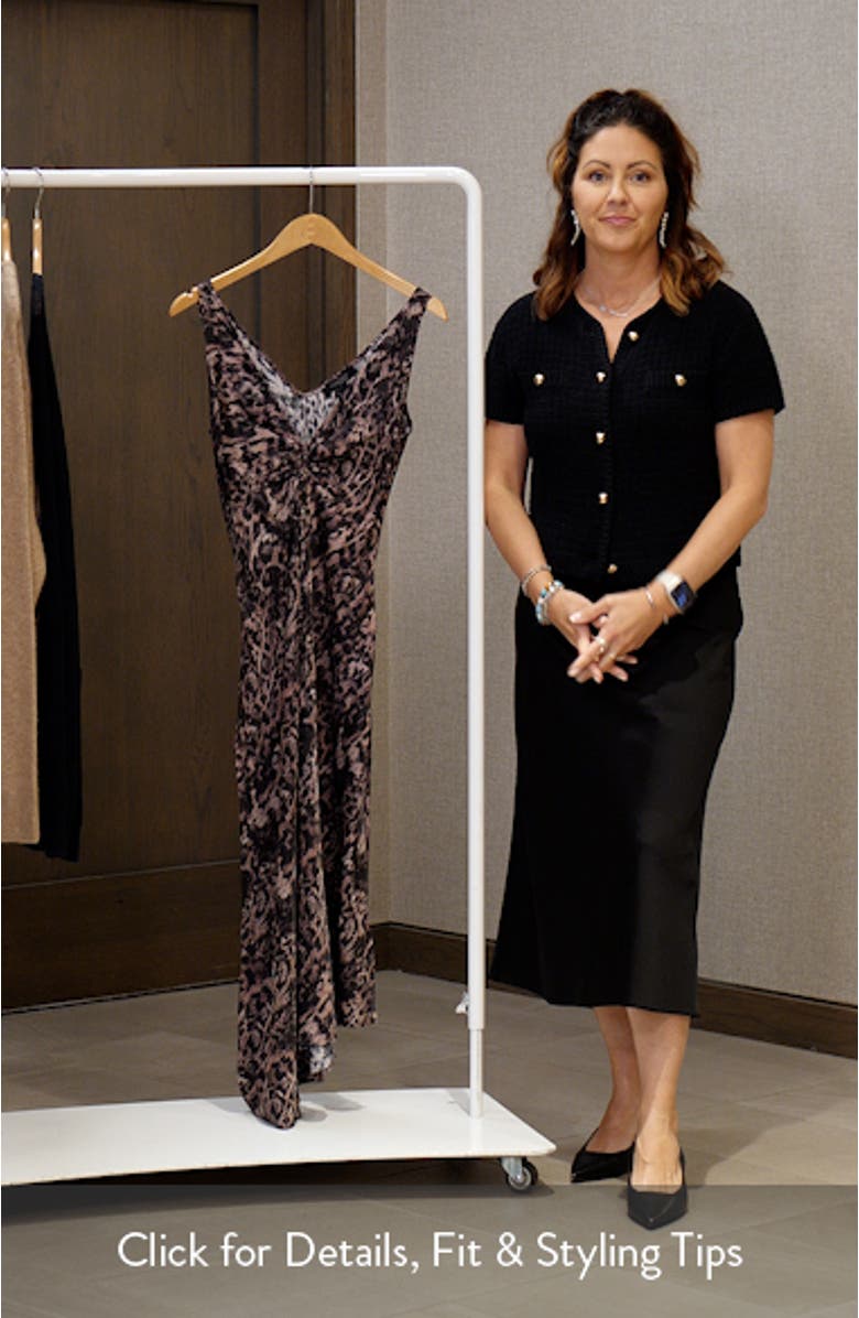 Alexi Print Asymmetric Dress, sales video thumbnail