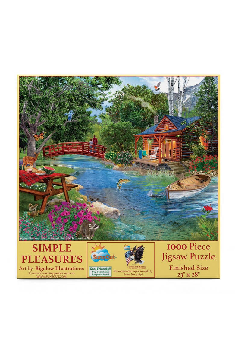 Simple Pleasures 1000 piece Jigsaw Puzzle for Adults, Alternate, color, Multicolor