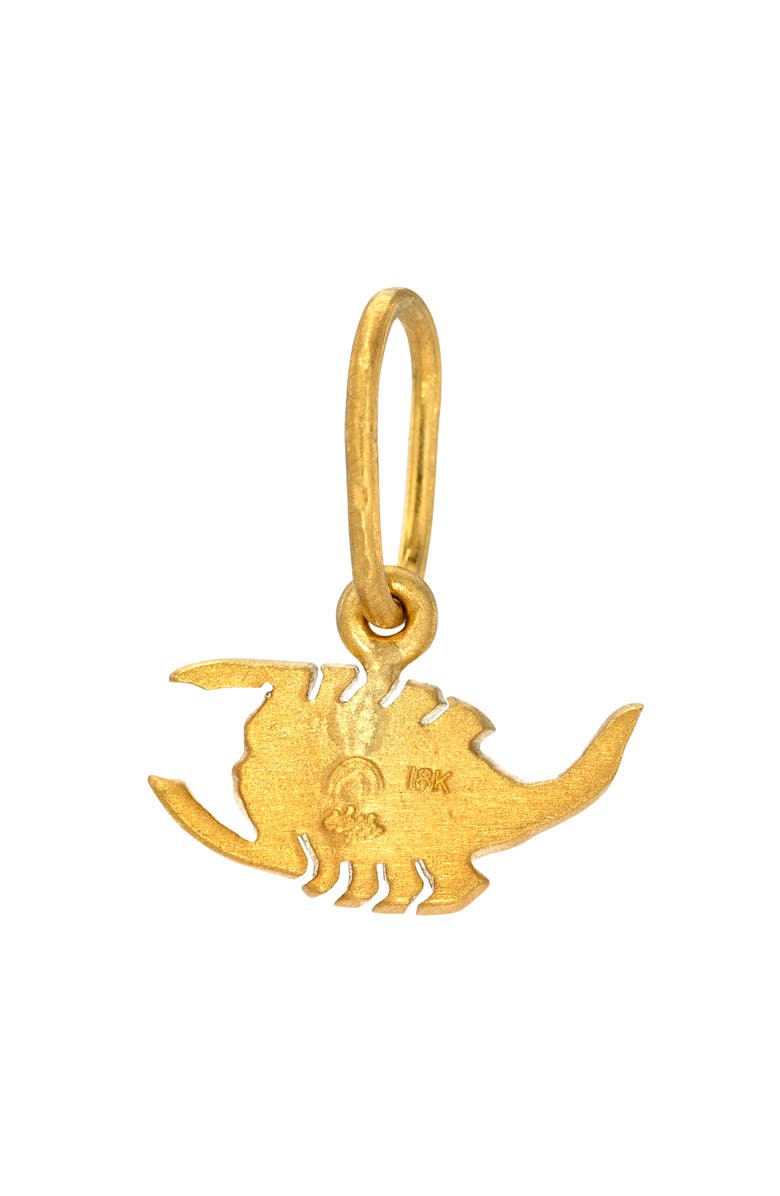 Darius Mini Dendera Zodiac Diamond Charm, Alternate, color, Yellow Gold/ Scorpio
