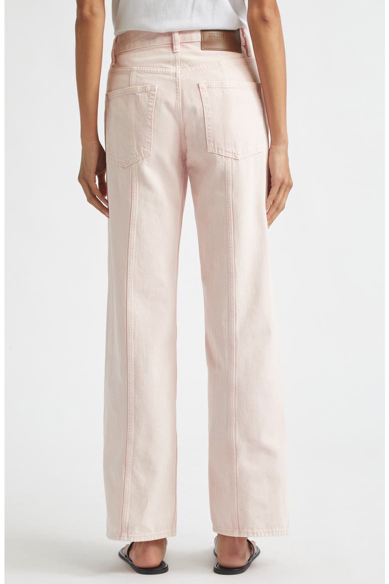 Wide Leg Organic Cotton Jeans, Alternate, color, PEONY