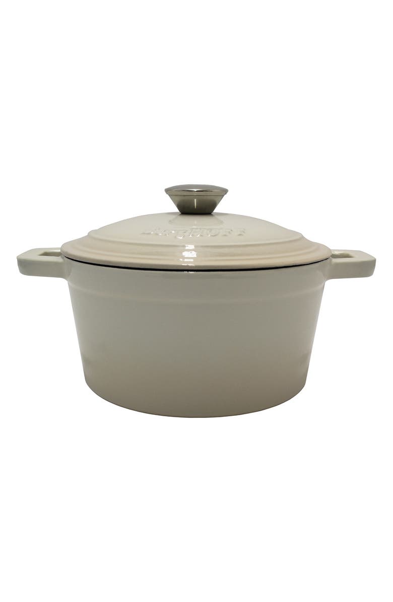 BergHOFF International 3-Quart Cast Iron Covered Dutch Oven, Main, color, Cream