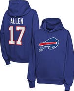 Nike Youth Nike Josh Allen Royal Buffalo Bills Name & Number Club Fleece Hoodie