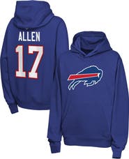 Nike Youth Nike Josh Allen Royal Buffalo Bills Name & Number Club Fleece Hoodie