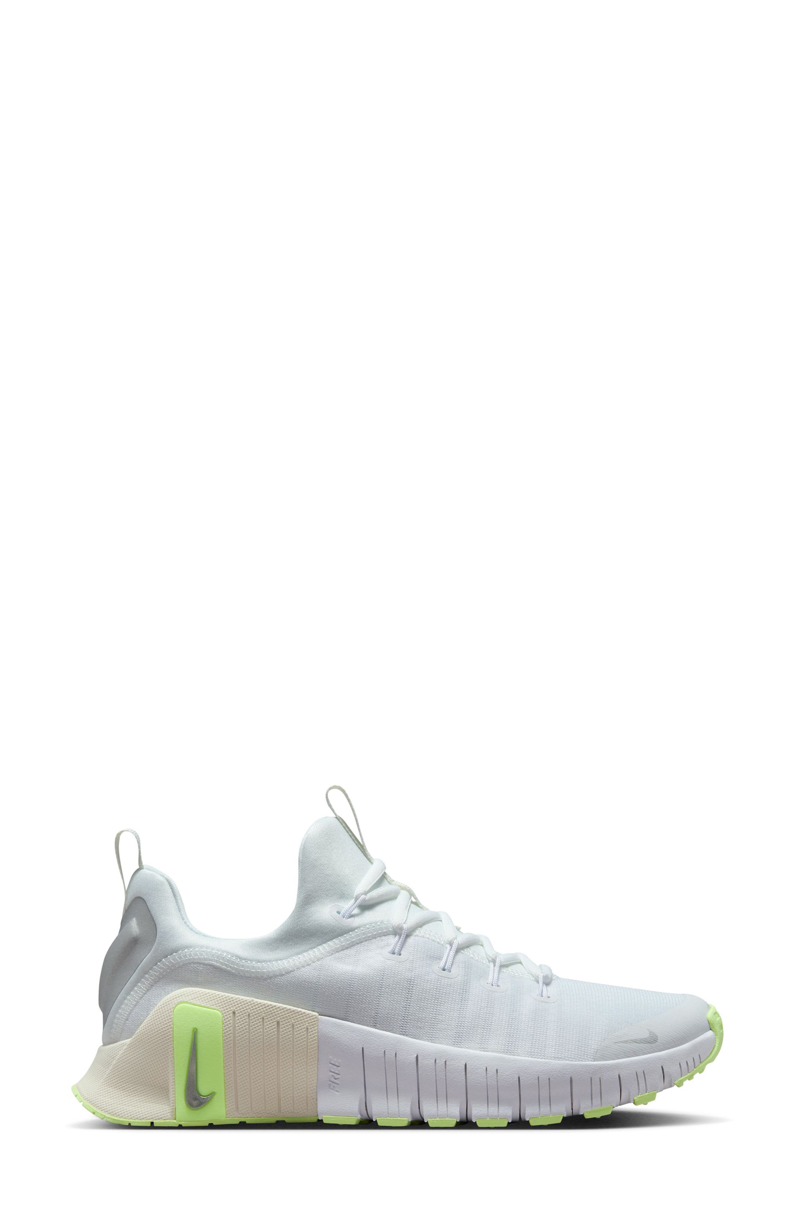 Nike Free Metcon 6 Training Shoe, Alternate, color, White/ Silver/ Volt/ Sail