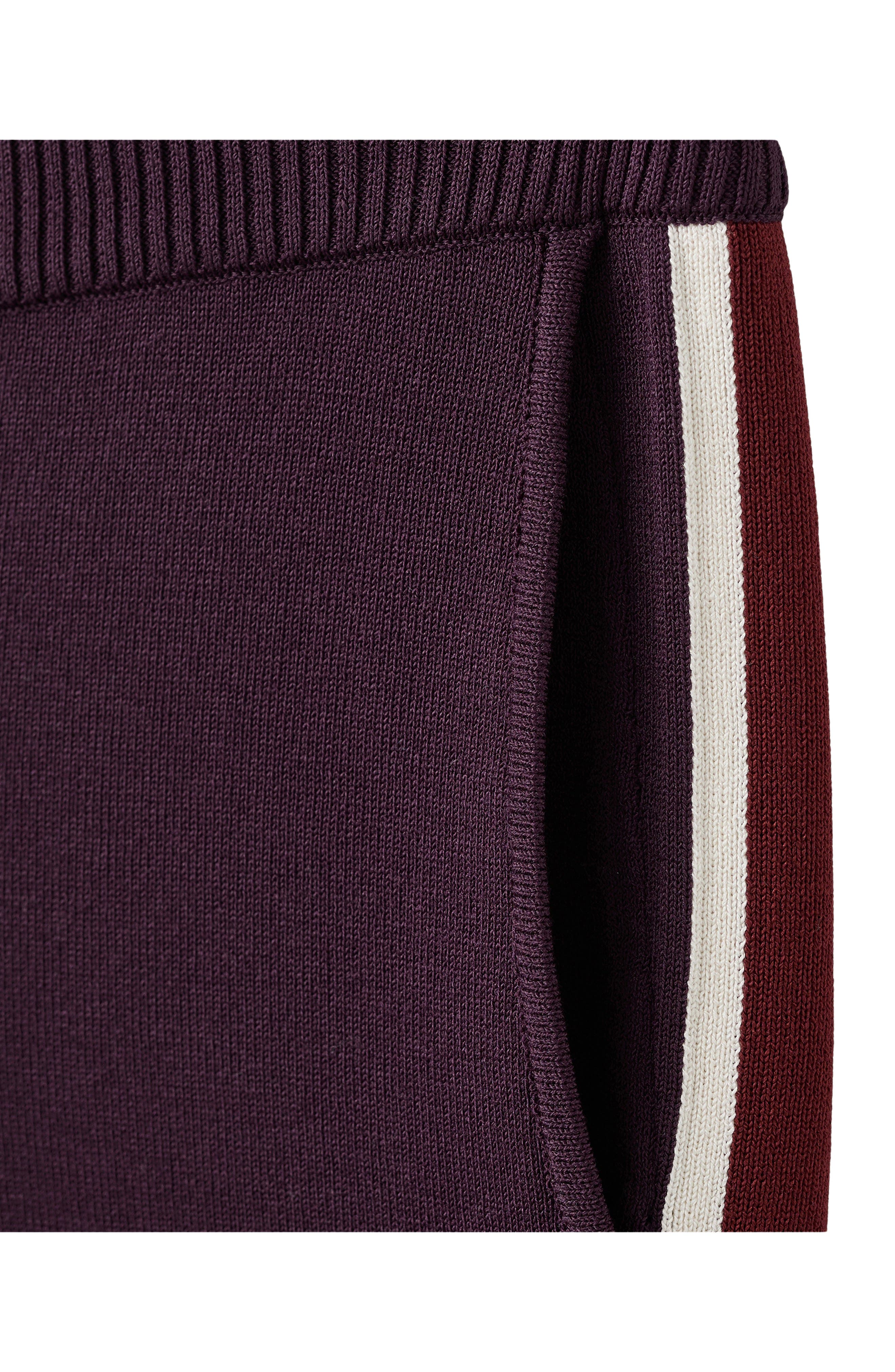 Contrast Stripe Knit Pants - image 2