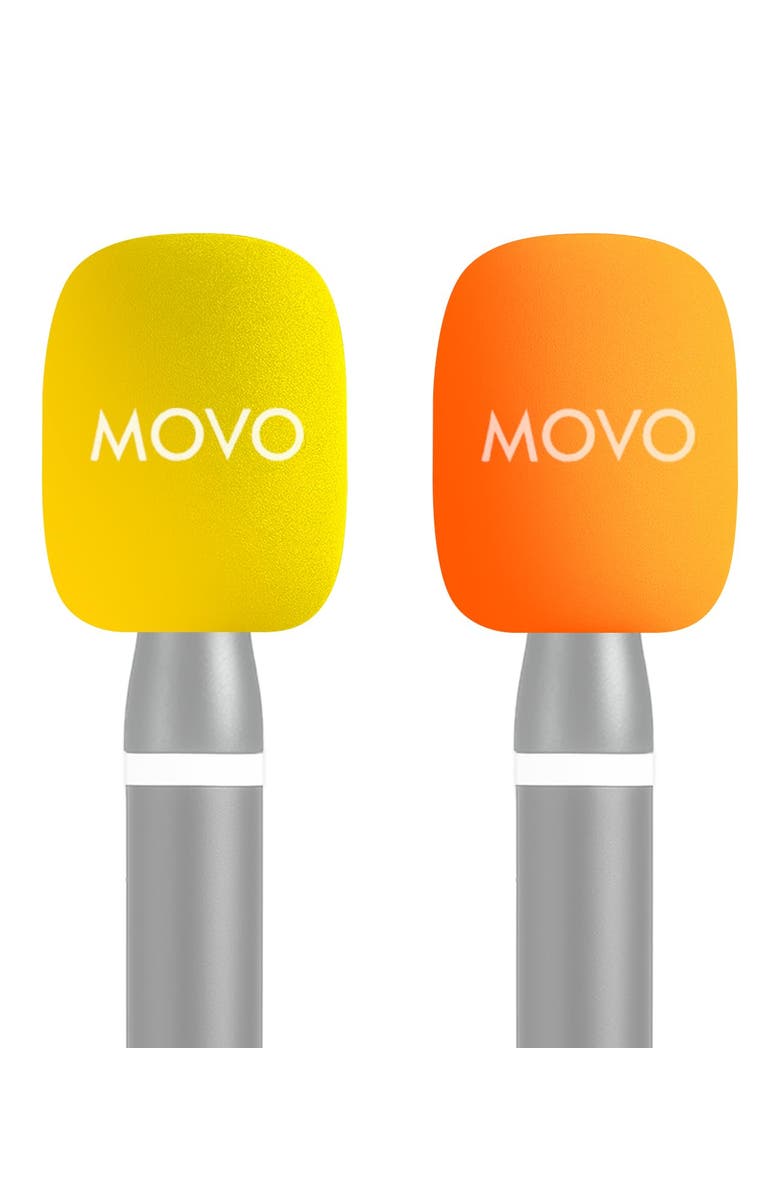 MOVO HWS-2 Colored Windscreens WMX-HM2 & Rode Interview GO, Main, color, Black