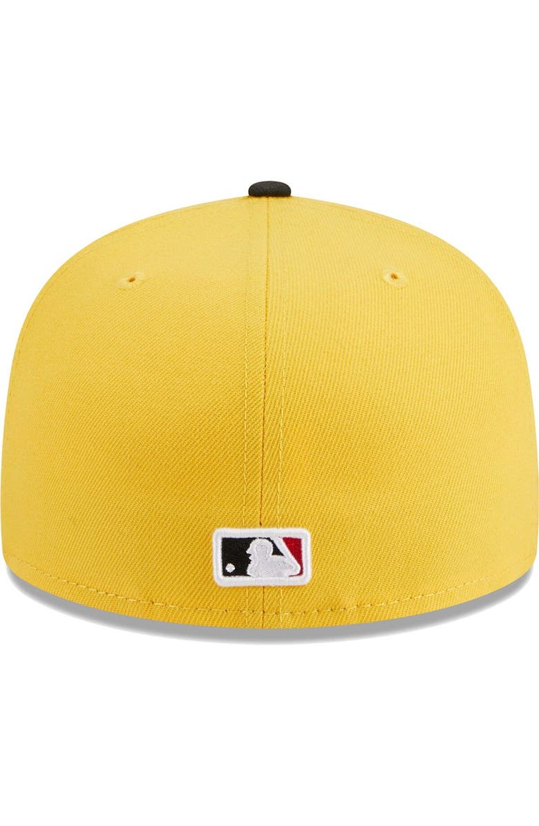 New Era Men's New Era Yellow/Black New York Yankees Grilled 59FIFTY Fitted Hat, Alternate, color, 
