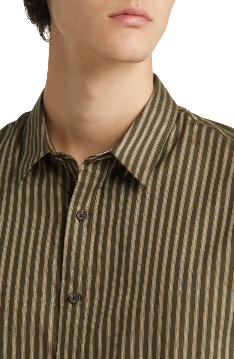 Vince Claremont Stripe Short Sleeve Button-Up Shirt, Alternate, color, 