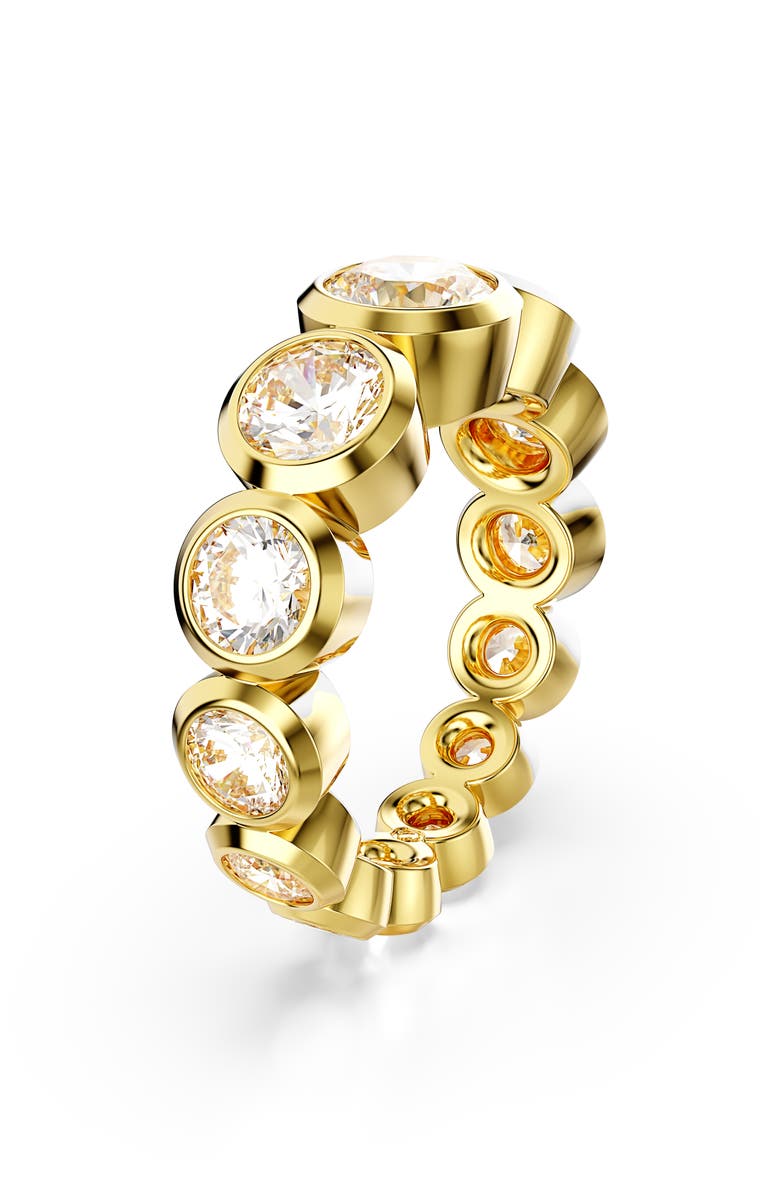 Swarovski Imber Crystal Graduated Eternity Ring, Alternate, color, White/ Gold