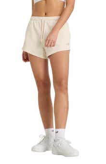 New Balance Coastal Fleece Cotton Blend Drawstring Shorts