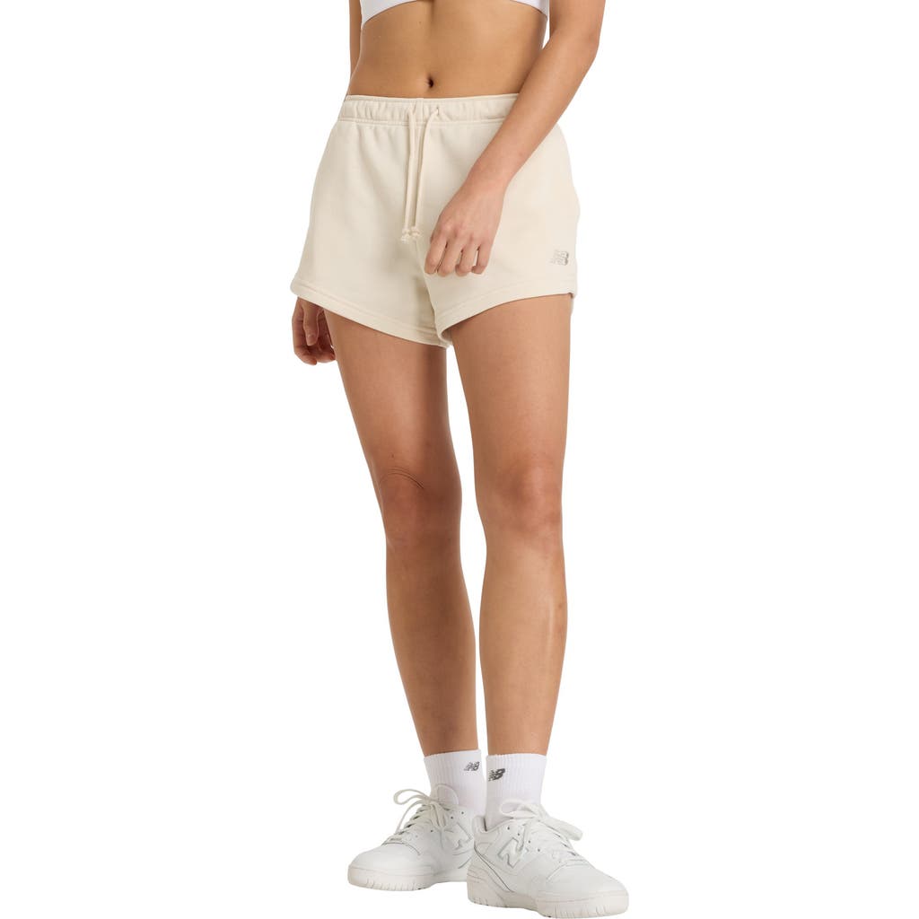 New Balance Logo-embroidered Track Shorts In Neutral