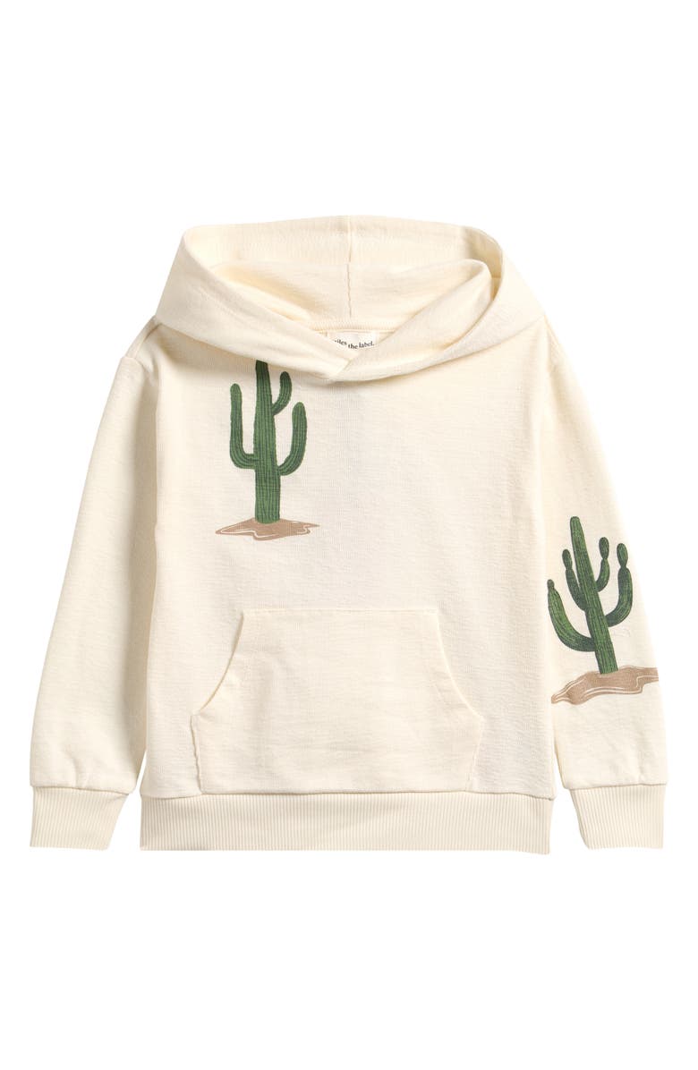 MILES THE LABEL Kids' Cactus Cotton Sweatshirt, Main, color, Off White