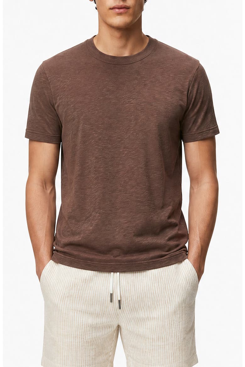 Heavyweight Slub Knit T-Shirt, Main, color, JAVA