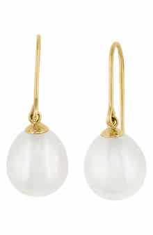 EFFY 14K Gold Cultured Pearl Drop Earrings
