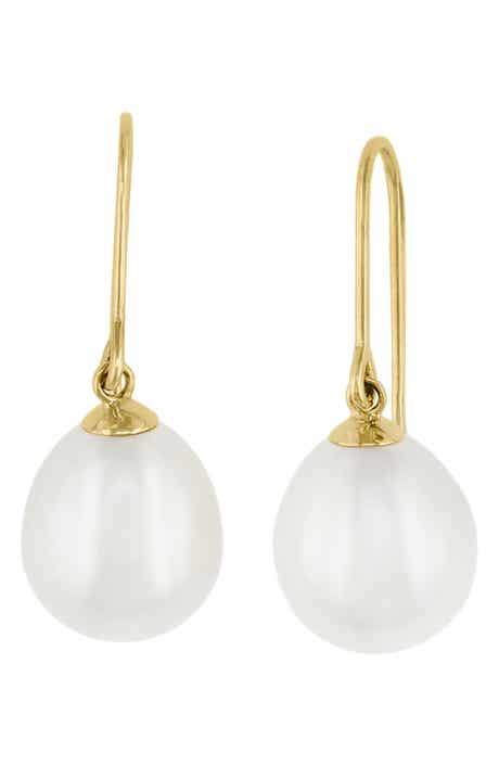 EFFY 14K Gold Cultured Pearl Drop Earrings