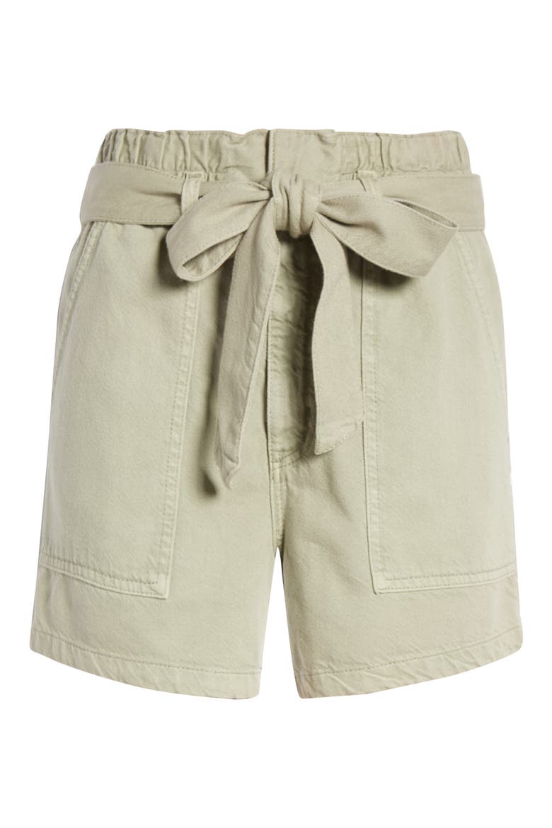 Kai Paperbag Waist Shorts, Alternate, color, SULFUR NATURAL