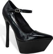 CHASE AND CHLOE Pointy Toe Platform Pump