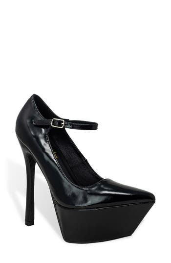 CHASE & CHLOE CHASE AND CHLOE POINTY TOE PLATFORM PUMP 