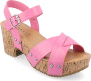 Journee Collection Platform Sandal