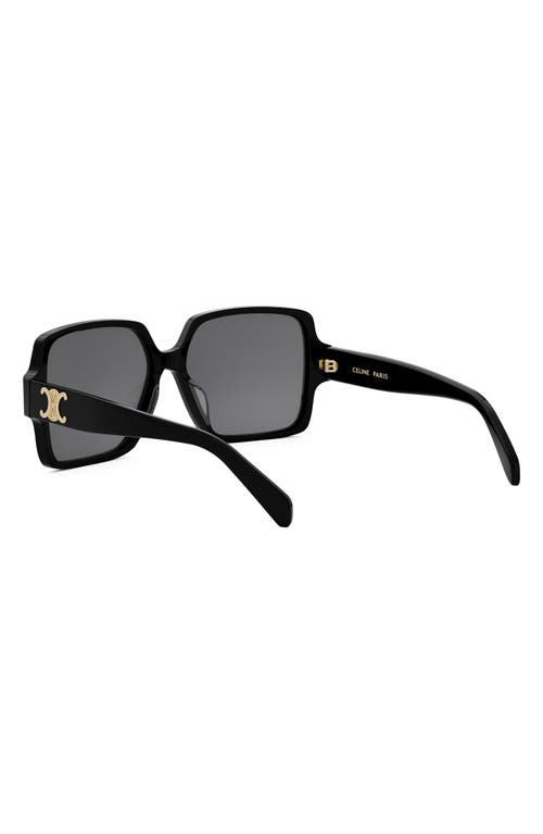Celine Cl40316u Triomphe 01a Nero Sunglasses In Black