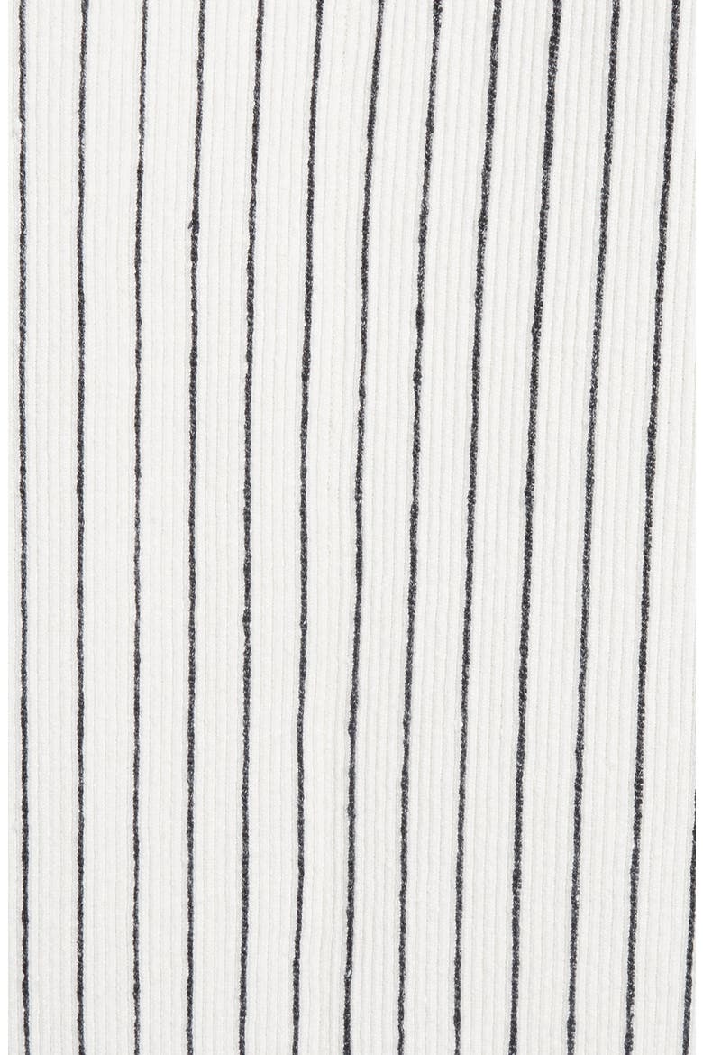Pinstripe Rib Stitch Button-Up Shirt, Alternate, color, CHALK/ GREY MELANGE