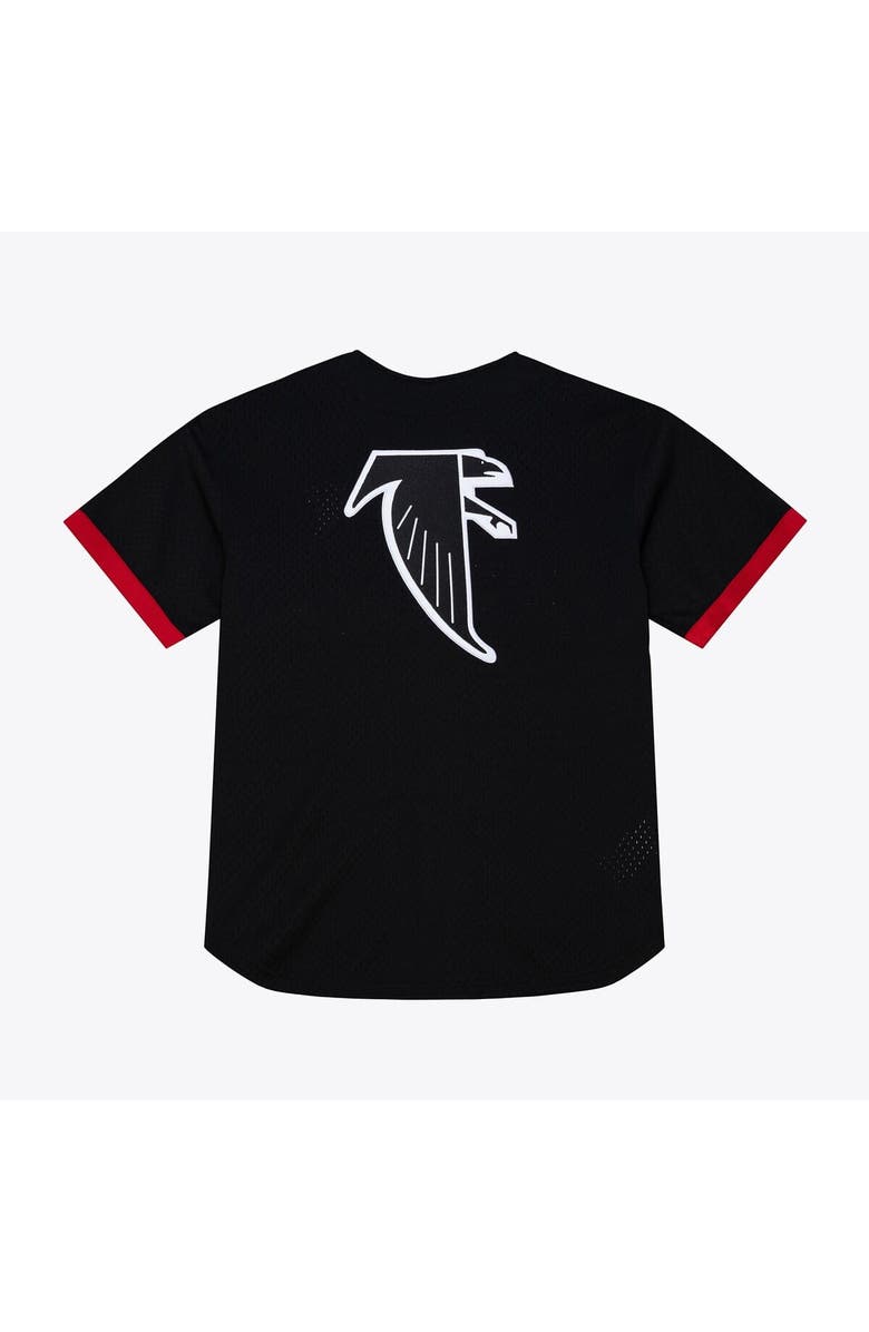 Mitchell & Ness Men's Mitchell & Ness  Black Atlanta Falcons Head Coach Mesh Full-Button Fashion Jersey, Alternate, color, Black
