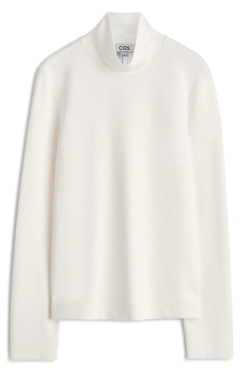 COS Elmas Mock Neck Long Sleeve Top, Alternate, color, 