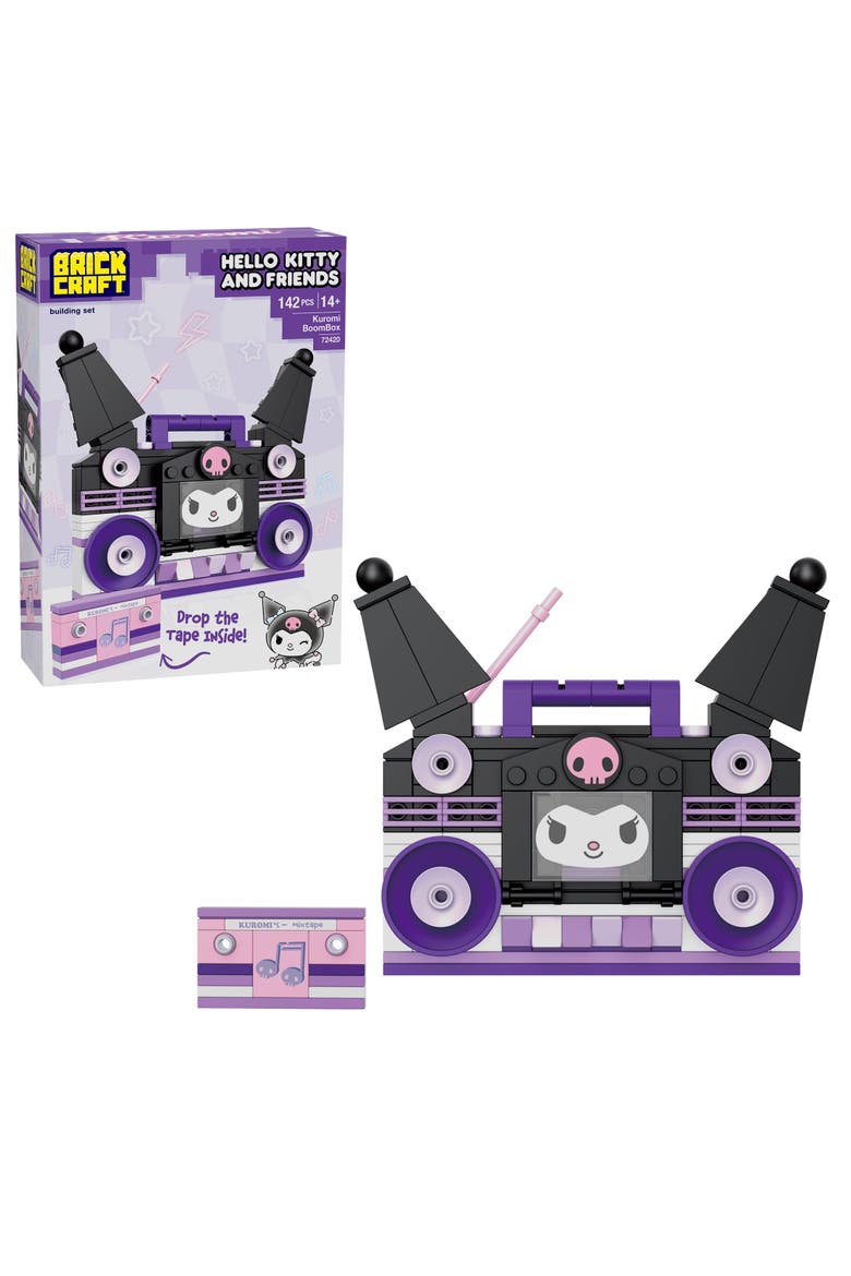 Hello Kitty Kuromi BoomBox Building Set, Main, color, Purple