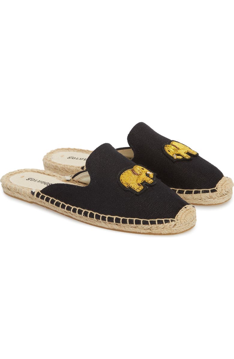 Soludos Elephant Beaded Espadrille Mule, Alternate, color,