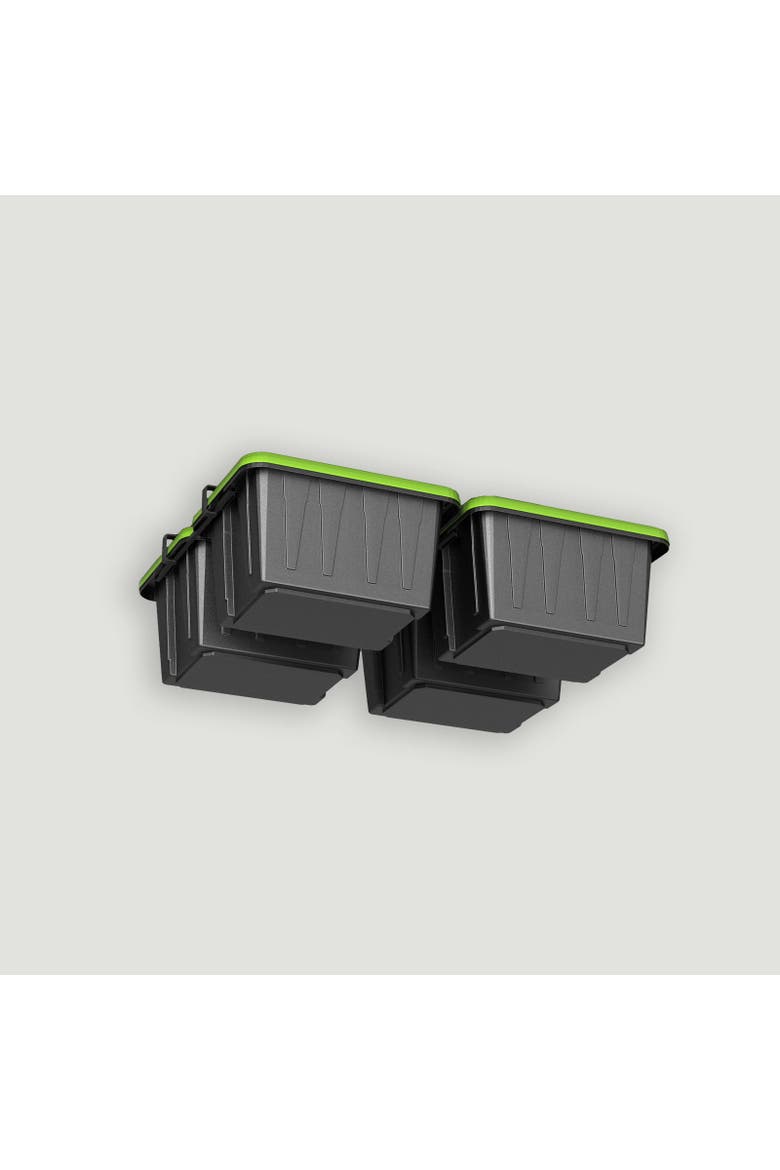 ToteLoft - 4 and 8 Bin - Ceiling Tote Storage | Up to 400 lbs, Main, color, Black