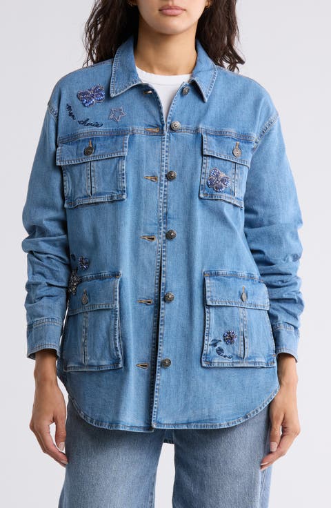 Embellished Denim Vara Jacket