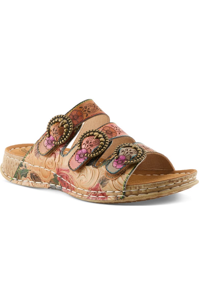 L'Artiste by Spring Step Gotta Have Strappy Sandal, Main, color, Tan Multi