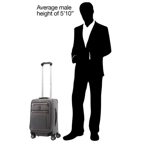 Travelpro Platinum Elite Softside Expandable 20-inch Carry-on Luggage, Fits Up To 15" Laptop In Vintage Grey