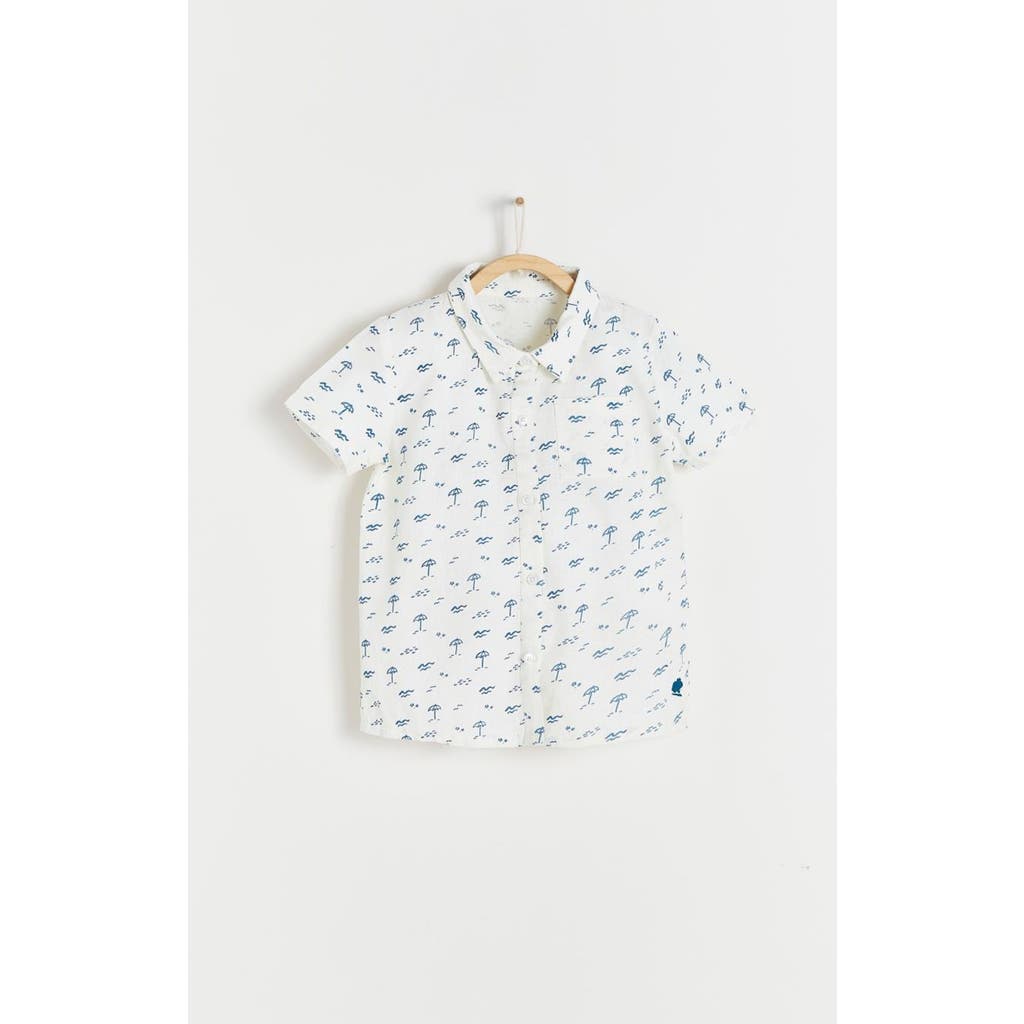 Babycottons Shirt Thomas Palms In White
