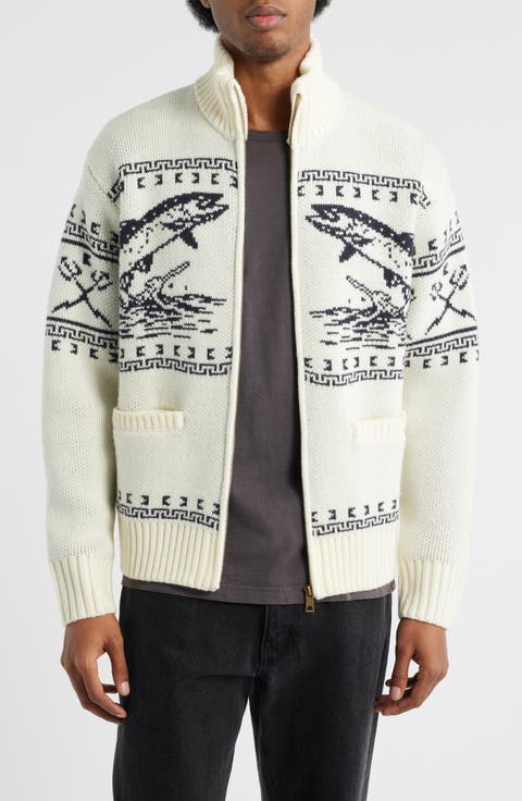 Old Timer Mock Neck Zip Sweater