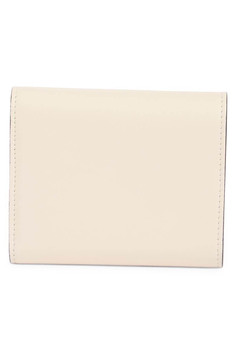 Leather Flap Card Case, Alternate, color, IVORY