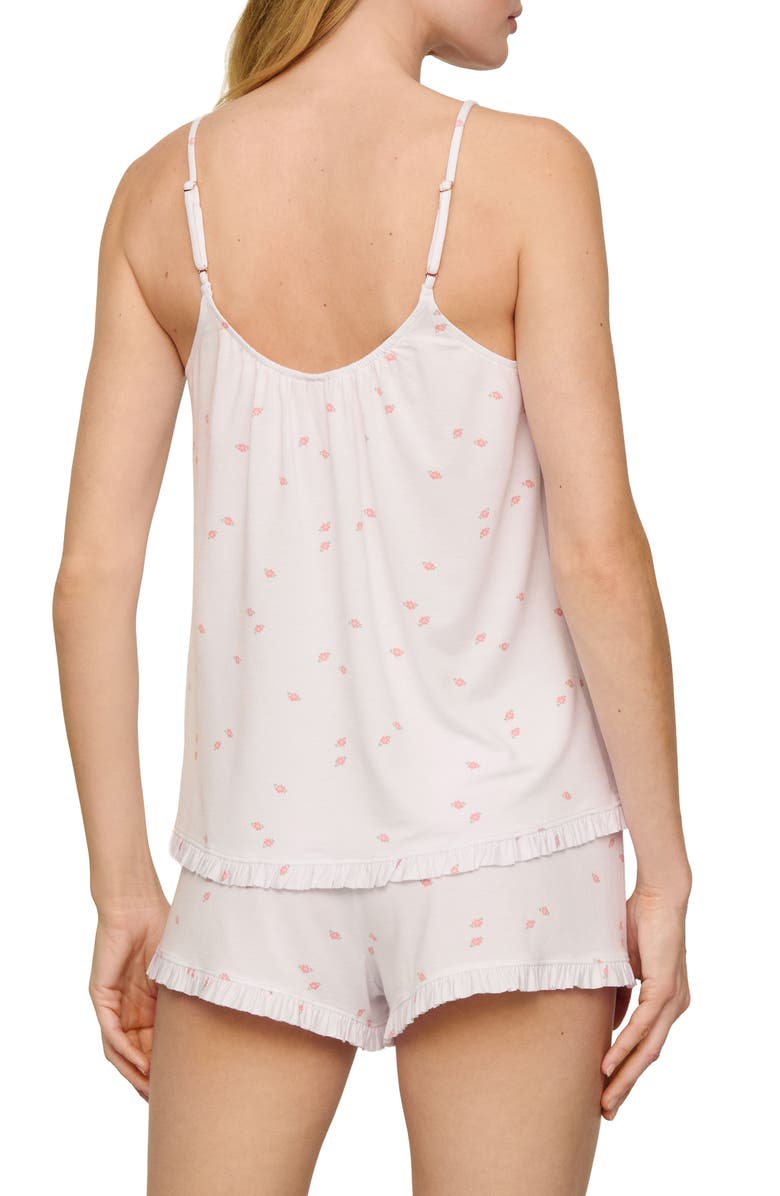 Eberjey Gisele Print Short Pajamas, Alternate, color, Summer Daisy White/ Pe Mauveal