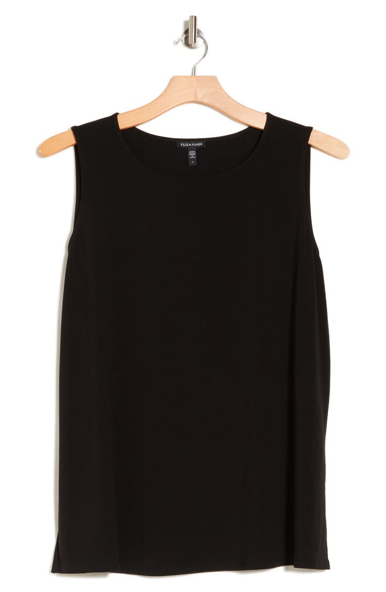 Eileen Fisher Sleeveless Silk Tunic, Alternate, color,